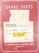 Steelweld-Steelweld F3-12, M-760 Press Spare Parts Manual 1941-F3-12-02